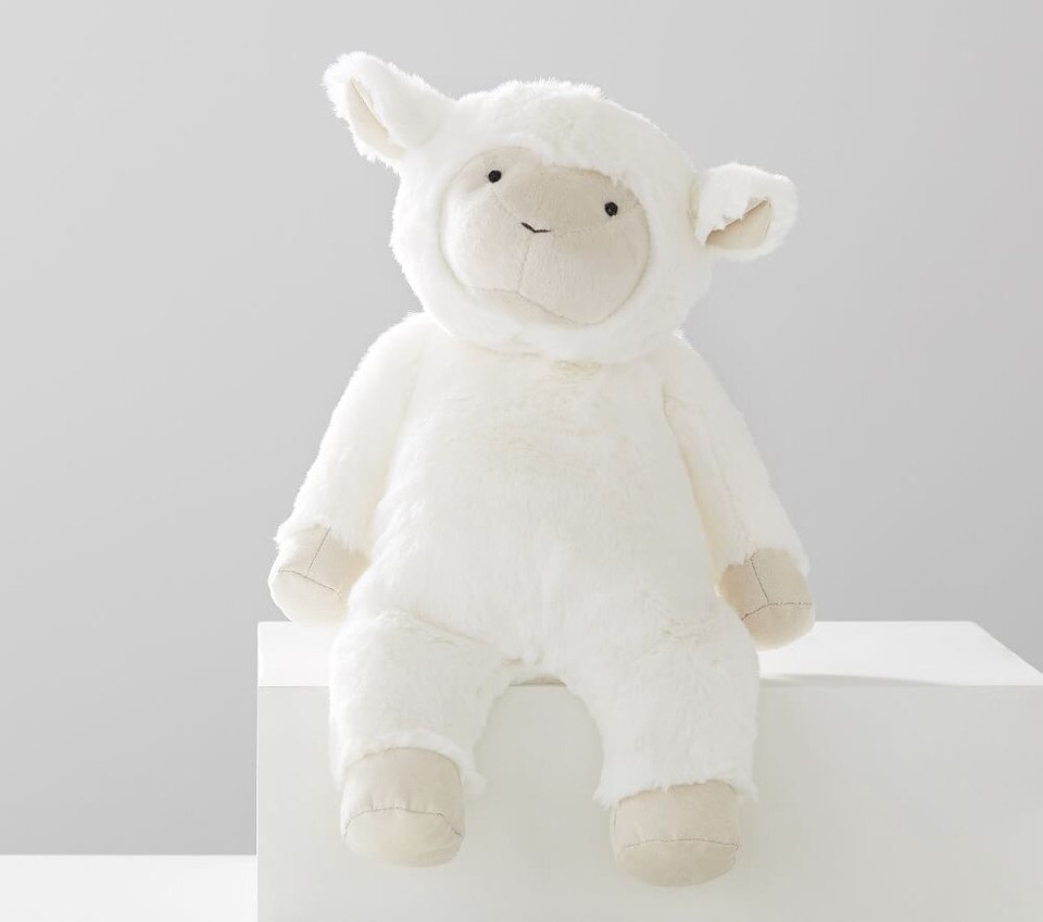 pottery barn lamb plush